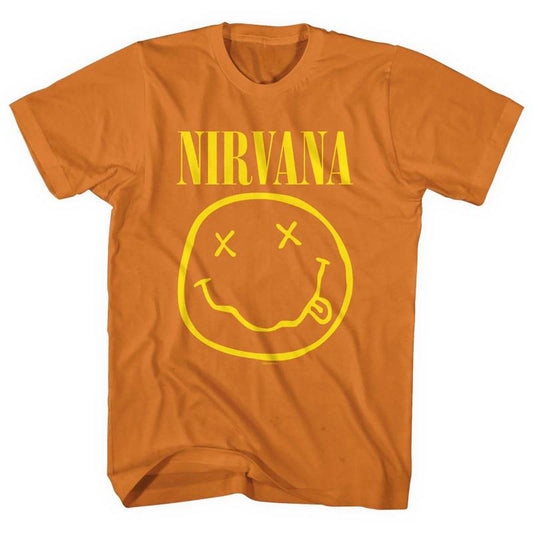 Nirvana Kids T-Shirt - Smiley Face - Orange – KidVicious.co.uk