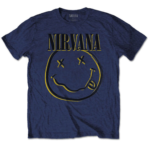 Nirvana Kids T-Shirt - Blue Smiley Face