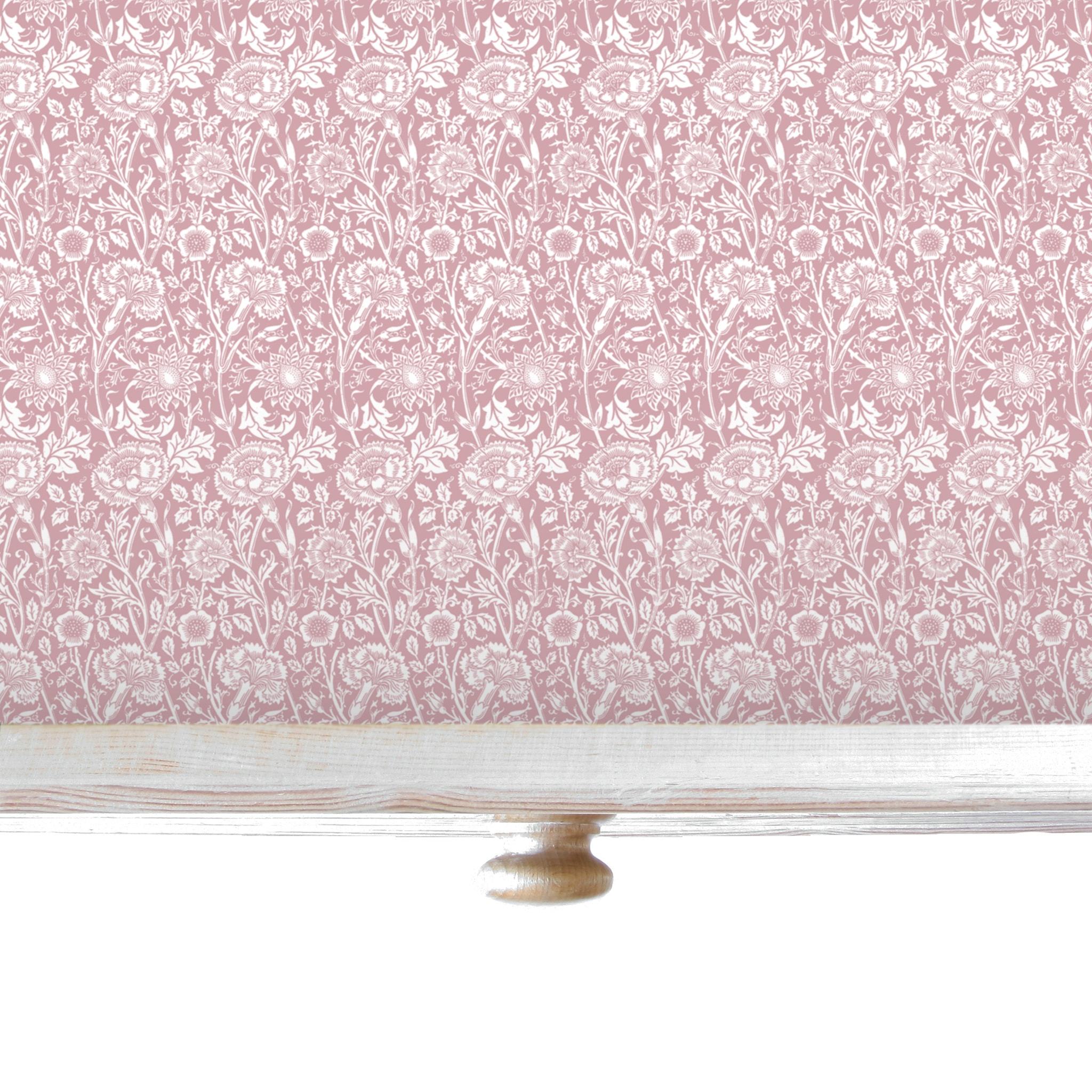 SIMPLY DRAWER LINERS  ROSE fragrance SCENTED Drawer Liners in PINK William  Morris Design. Made in Britain.