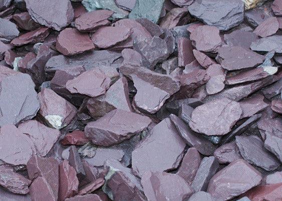 plum slate chippings 40mm bulk bag