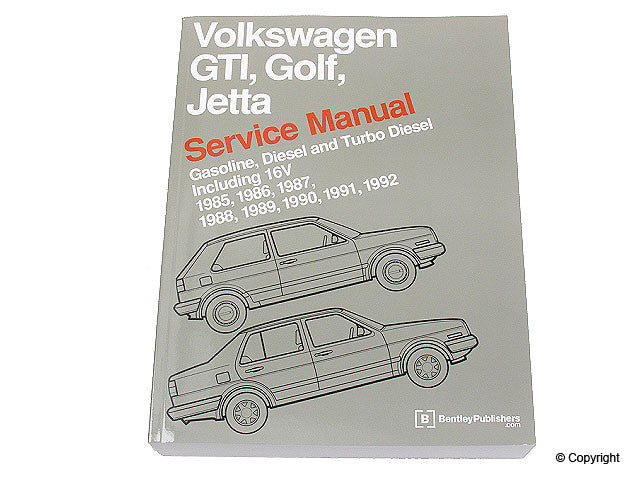 Bentley Repair Manual Vw Mk2 Golf  Jetta 8v  16v 1985