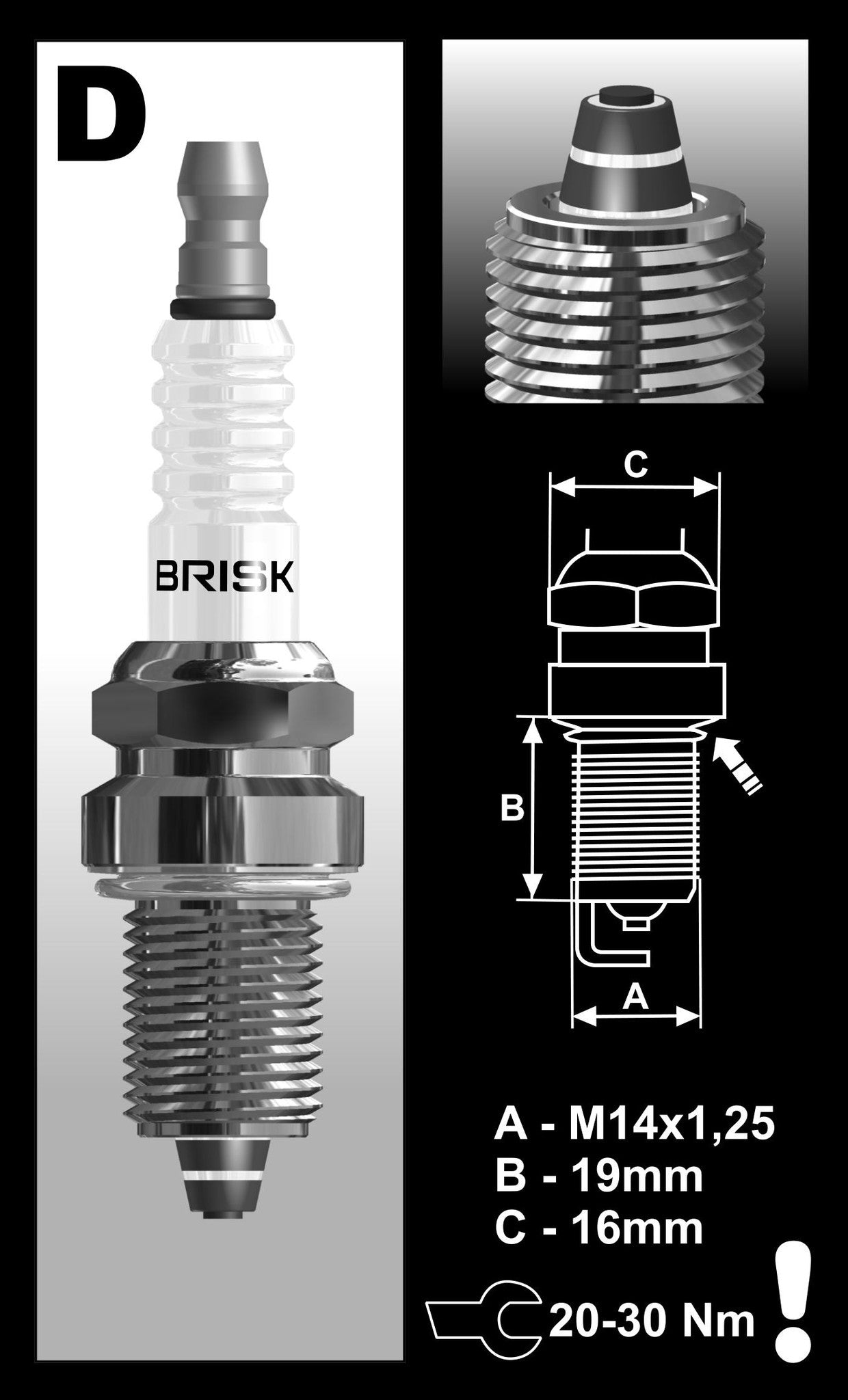 brisk racing spark plug