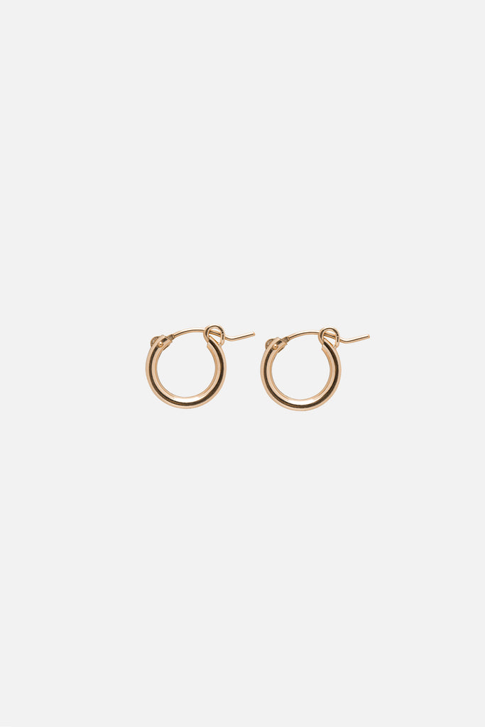 Kara Yoo Arlo Small Hoops, Yellow Gold