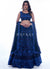 Buy Lehenga Choli - Royal Blue Sequence Embroidery Wedding Lehenga Choli