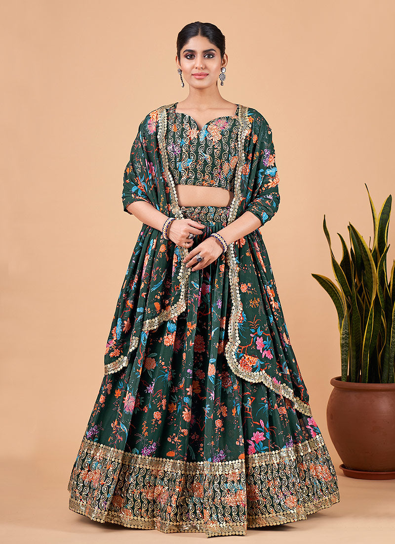 Semi-Stitched Net With Lace Border Designer Satin Silk Lehenga Choli, 15 To  50, Dupatta Fabric: Net With Lace Border at best price in Surat