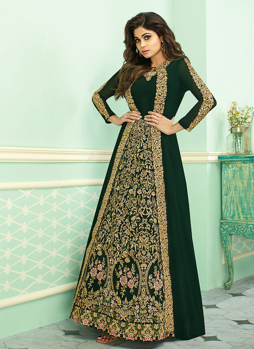 anarkali coat model dress