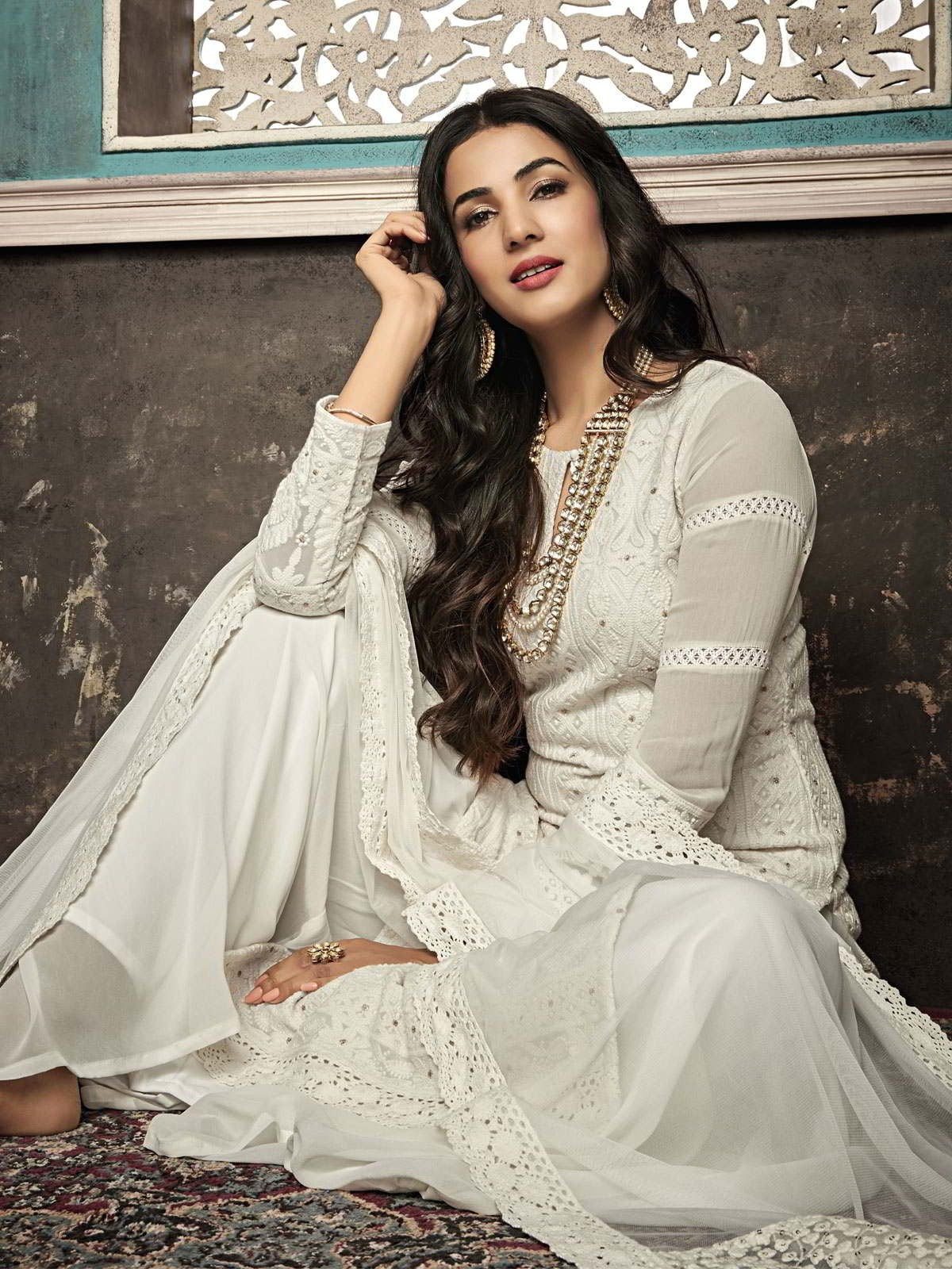 white palazzo suit designs