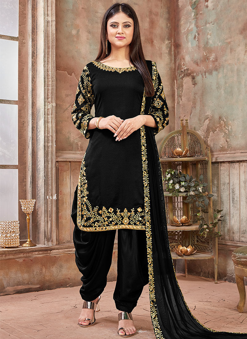 All Type Black Punjabi Suit Design Images in 2021
