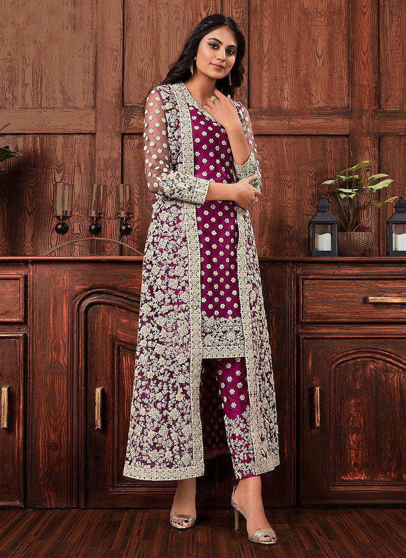 salwar kameez coat design