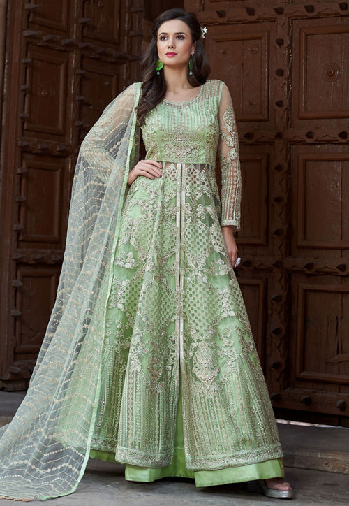 net anarkali kurti