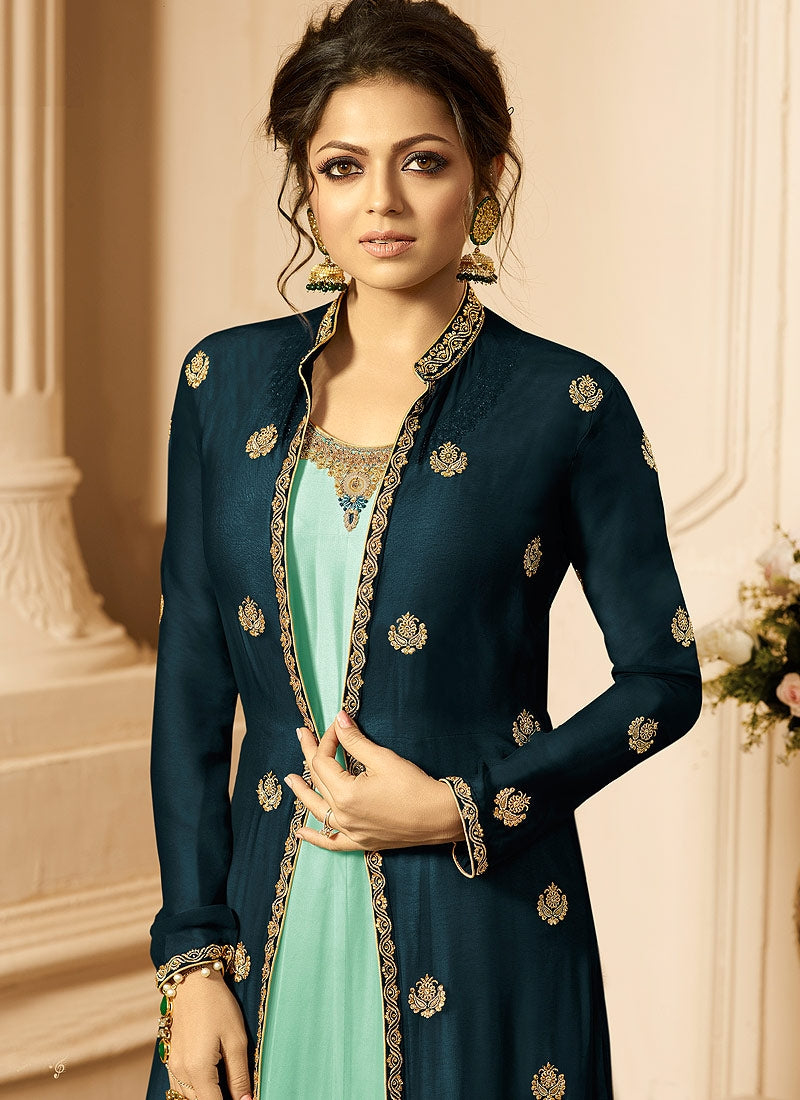 anarkali coat model dress