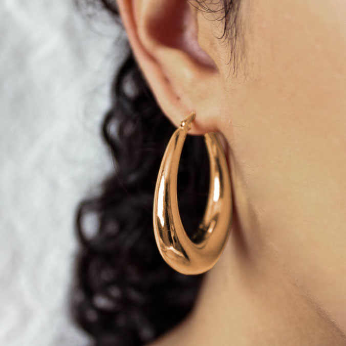 Se Chunky Hoops 18K Rosaguldbelagt hos Callisto Jewellery