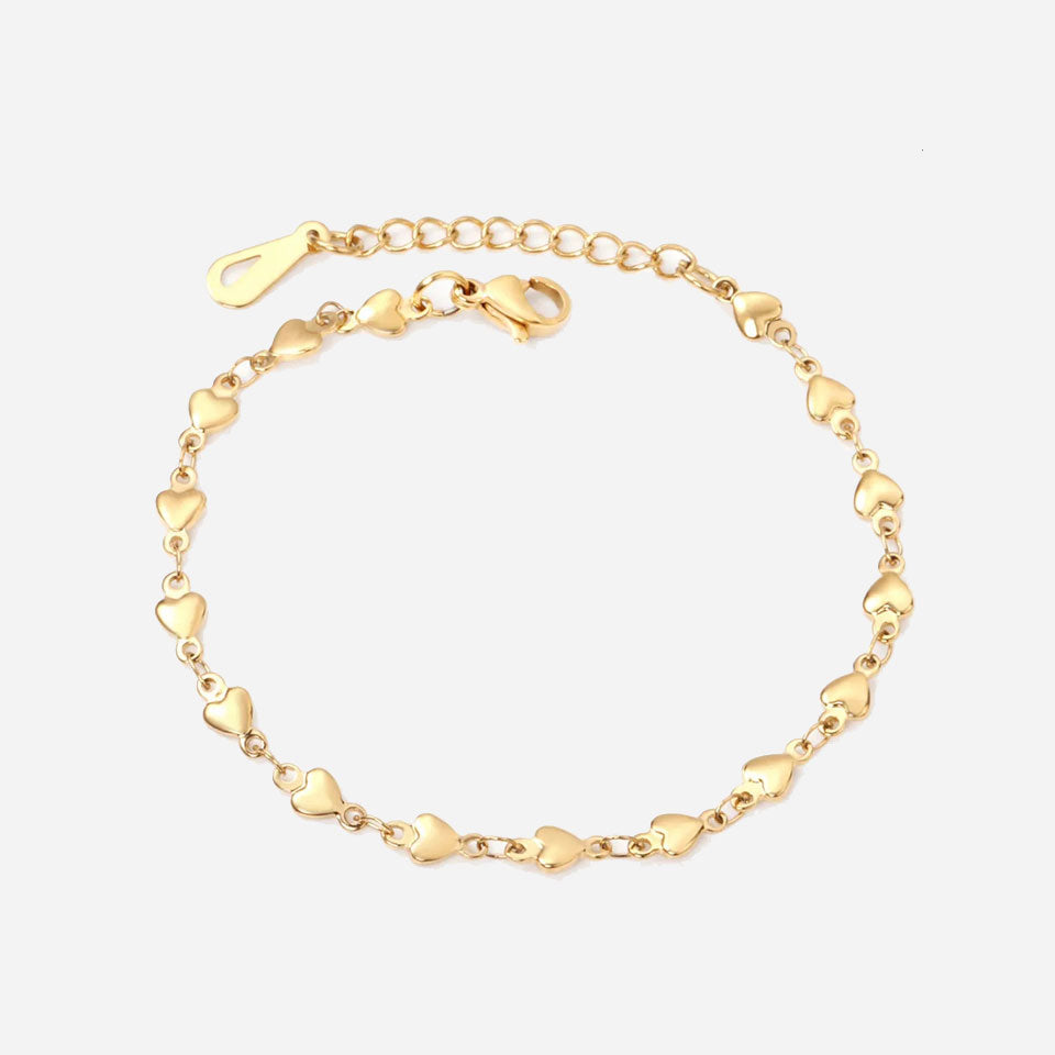 Se Love Chain Armbånd 18K Guldbelagt 4mm hos Callisto Jewellery