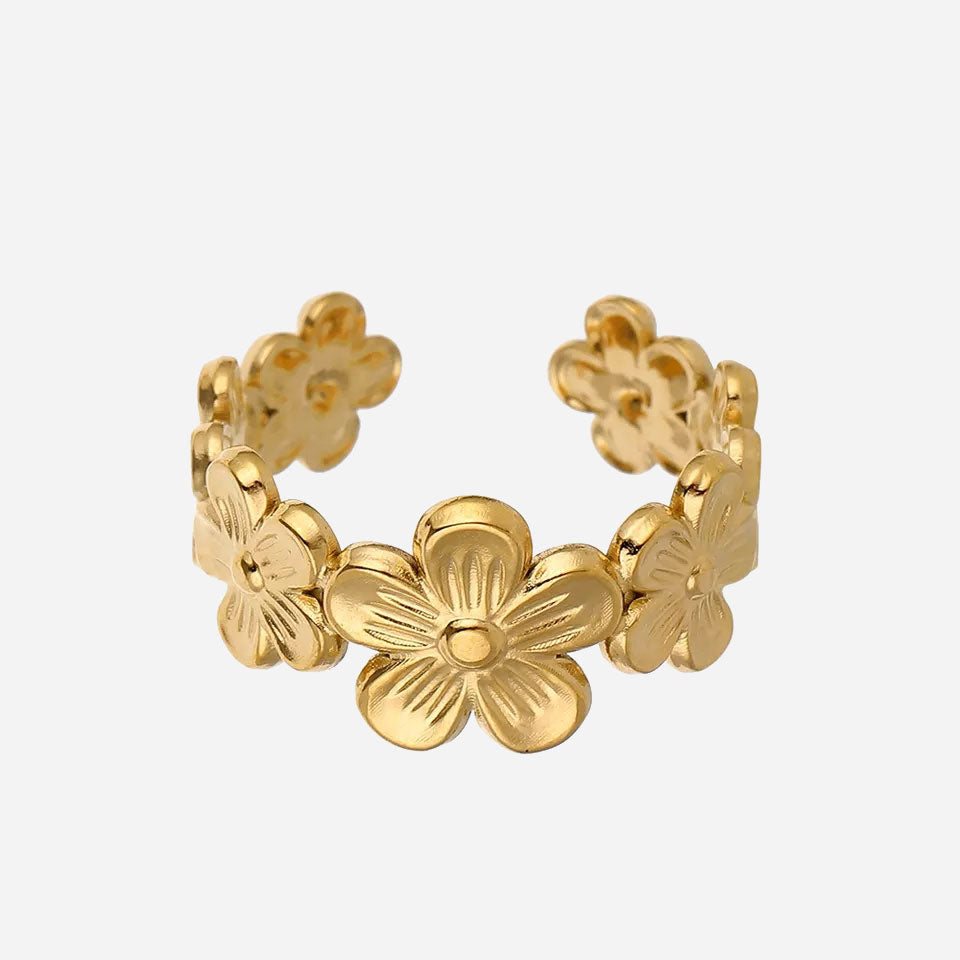 Billede af Flora Ring 18K Guldbelagt