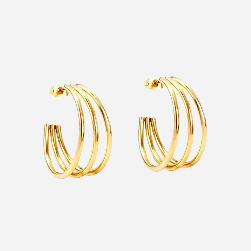 Se Multilayer Hoops 18K Guldbelagt hos Callisto Jewellery