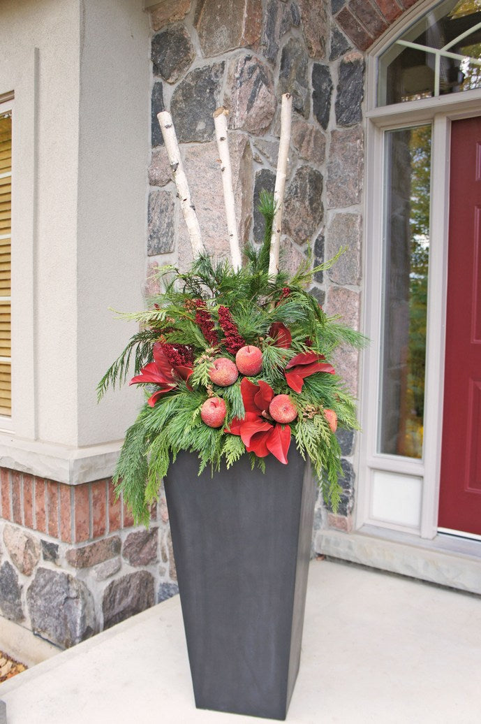 Holiday planter arrangement