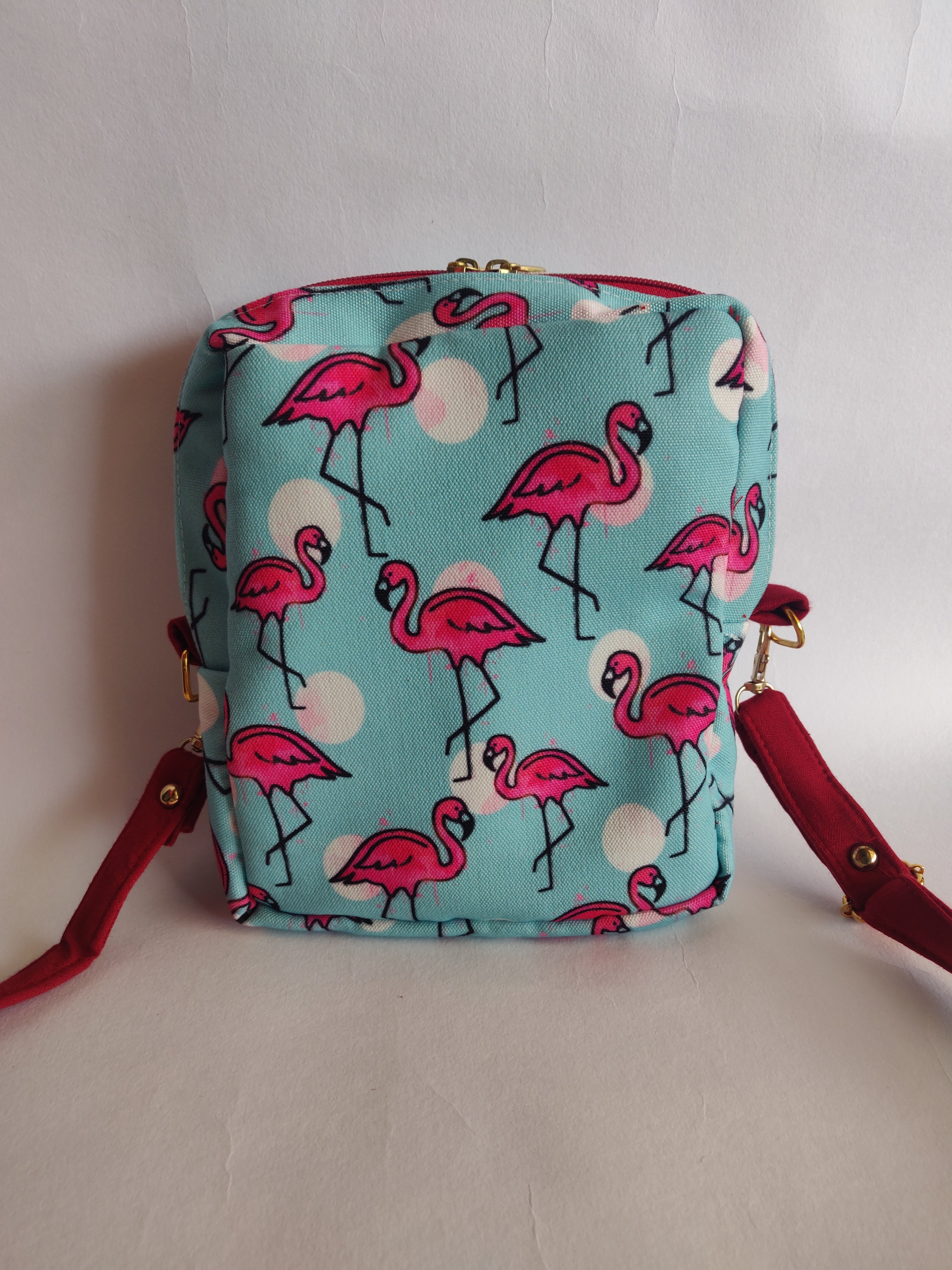 Pink Flamingo Round Beaded Bag Charm – www.pipabella.com
