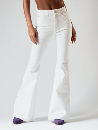 WILFRIED BELL BOTTOM JEANS IN WHITE - Man