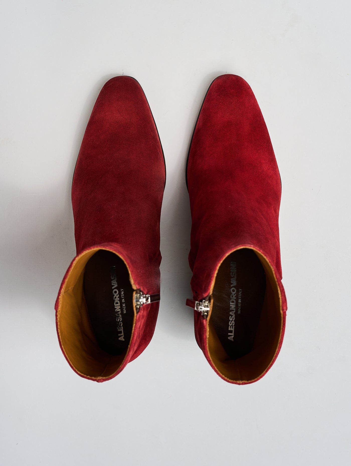 JANIS 80MM ANKLE BOOT IN RUBY RED SUEDE