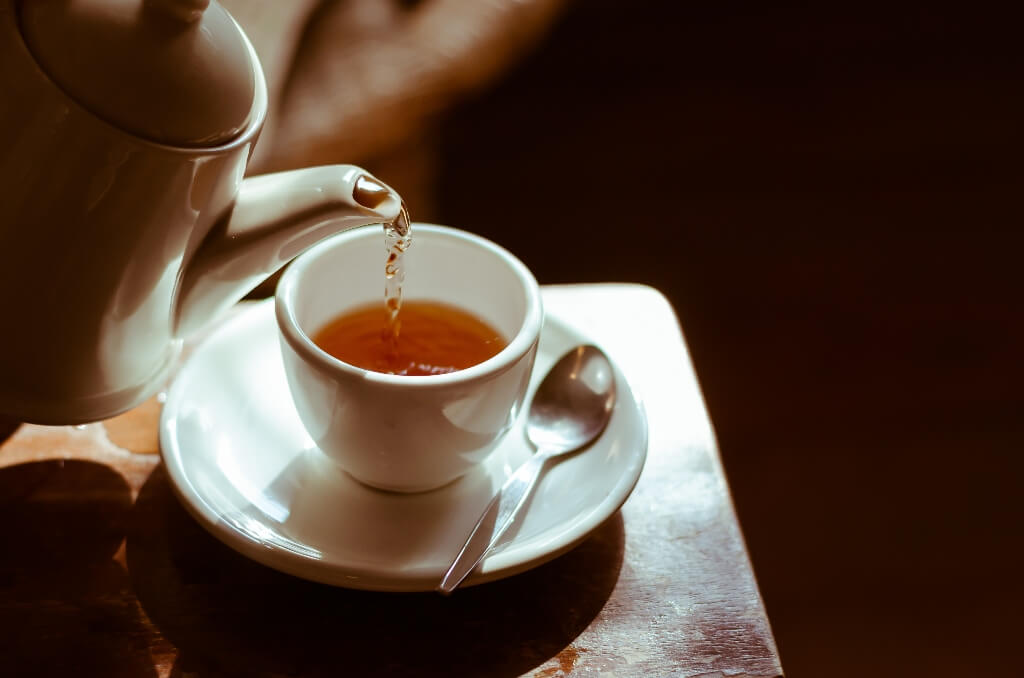 Freshly Brewed Cup of Mushroom Tea