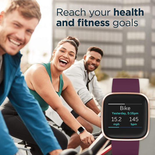  Fitbit Luxe Fitness and Wellness Tracker with Stress  Management, Sleep Tracking and 24/7 Heart Rate, Orchid/Platinum Stainless  Steel, One Size, S & L Bands Included (Renewed) : Sports & Outdoors