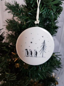 Double Sided Decorations- Penguins Let It Snow – Catsi Creative
