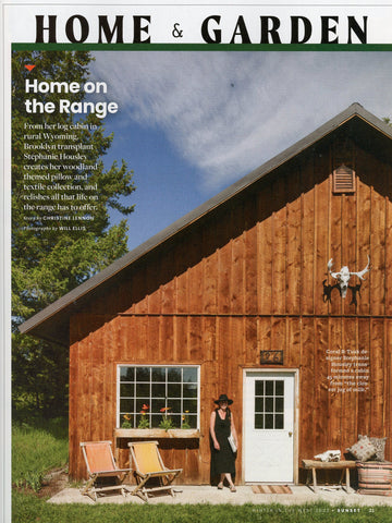 Coral & Tusk Founder Stephanie's Wyoming home featured in Sunset magazine