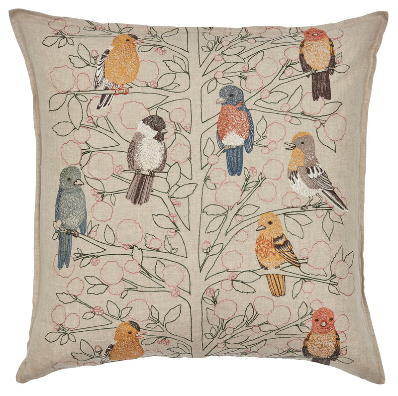 Songbirds Tree Pillow