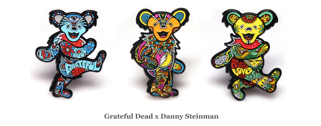 GRATEFUL DEAD DANCING BEAR Pins by Danny Steinman - On Sale INFO!