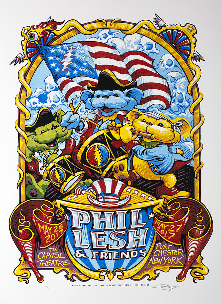 PHIL LESH & FRIENDS - MEMORIAL DAY Prints by AJ Masthay On Sale Info!