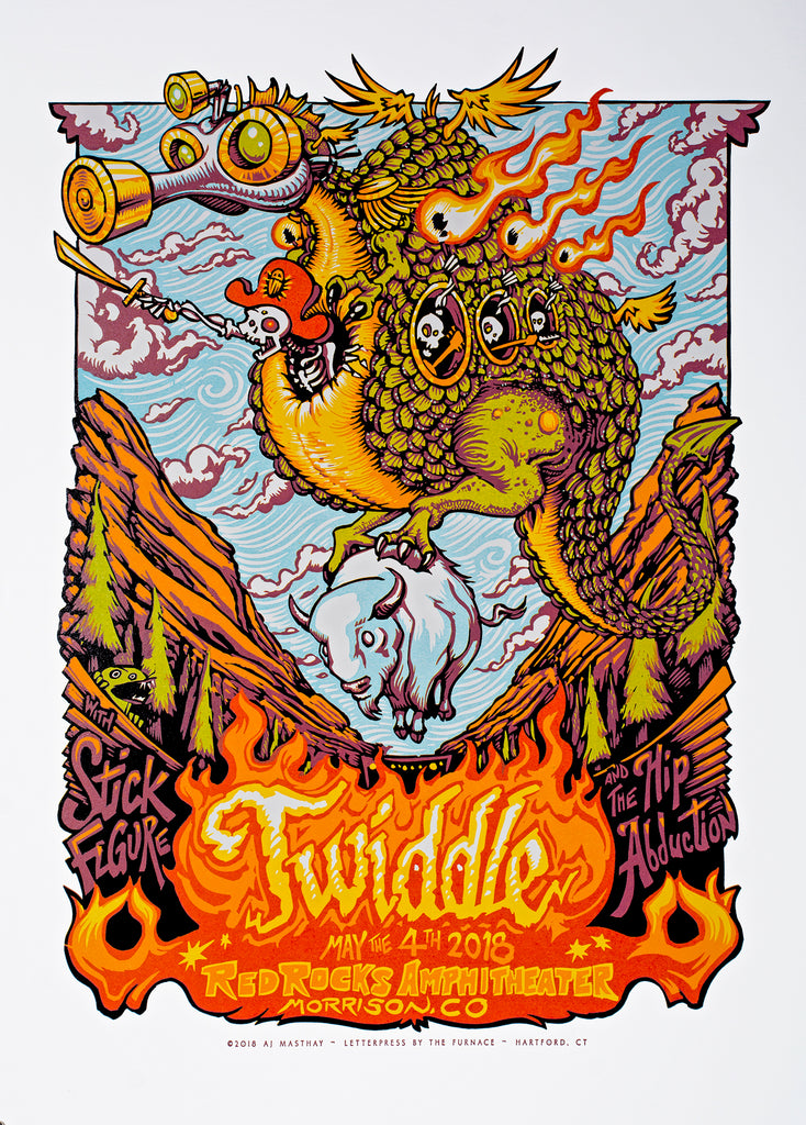 TWIDDLE - RED ROCKS by AJ Masthay On Sale Info!