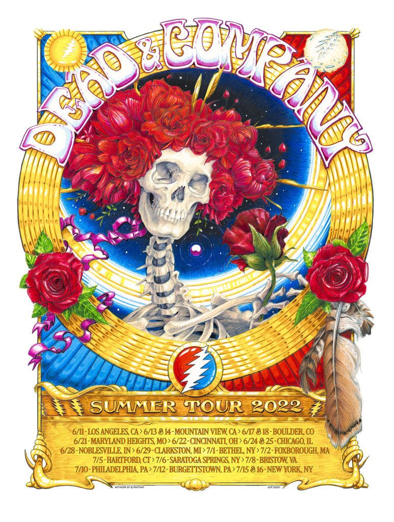 DEAD & CO. SUMMER TOUR 2022 by AJ Masthay On Sale INFO
