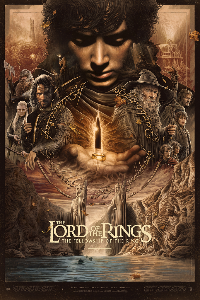 LOTR: THE FELLOWSHIP OF THE RING by Jake Kontou - On Sale INFO! –  Bottleneck Gallery