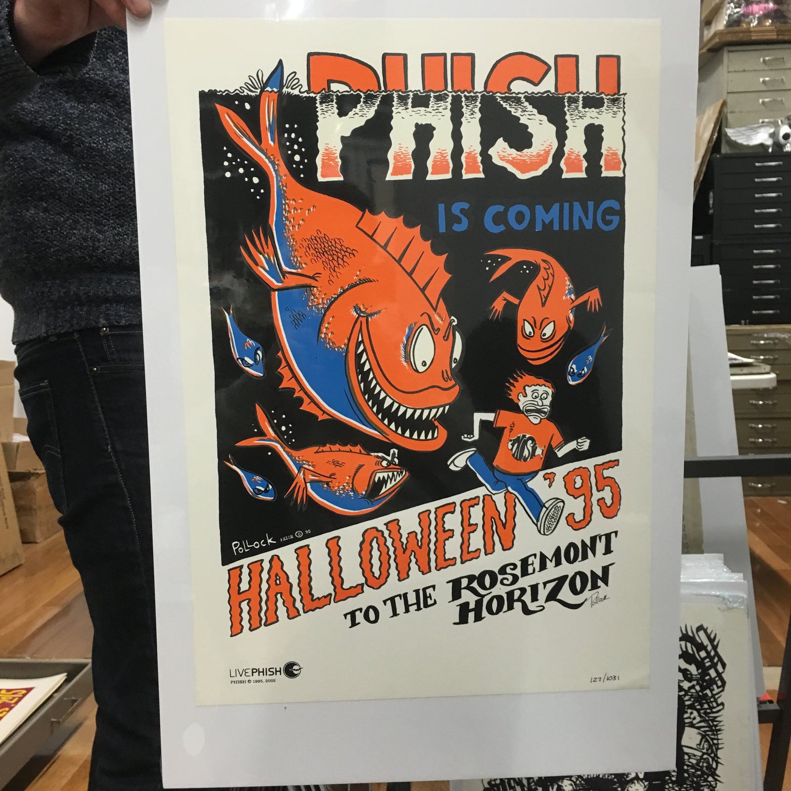 Phish Halloween Rosemont '95 LP Reprint 127 Bottleneck Art Gallery