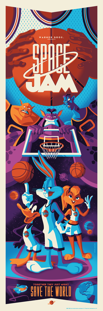 SPACE JAM by Tom Whalen & BATMAN: THE ANIMATED SERIES by Sergio Sandoval - On Sale INFO!