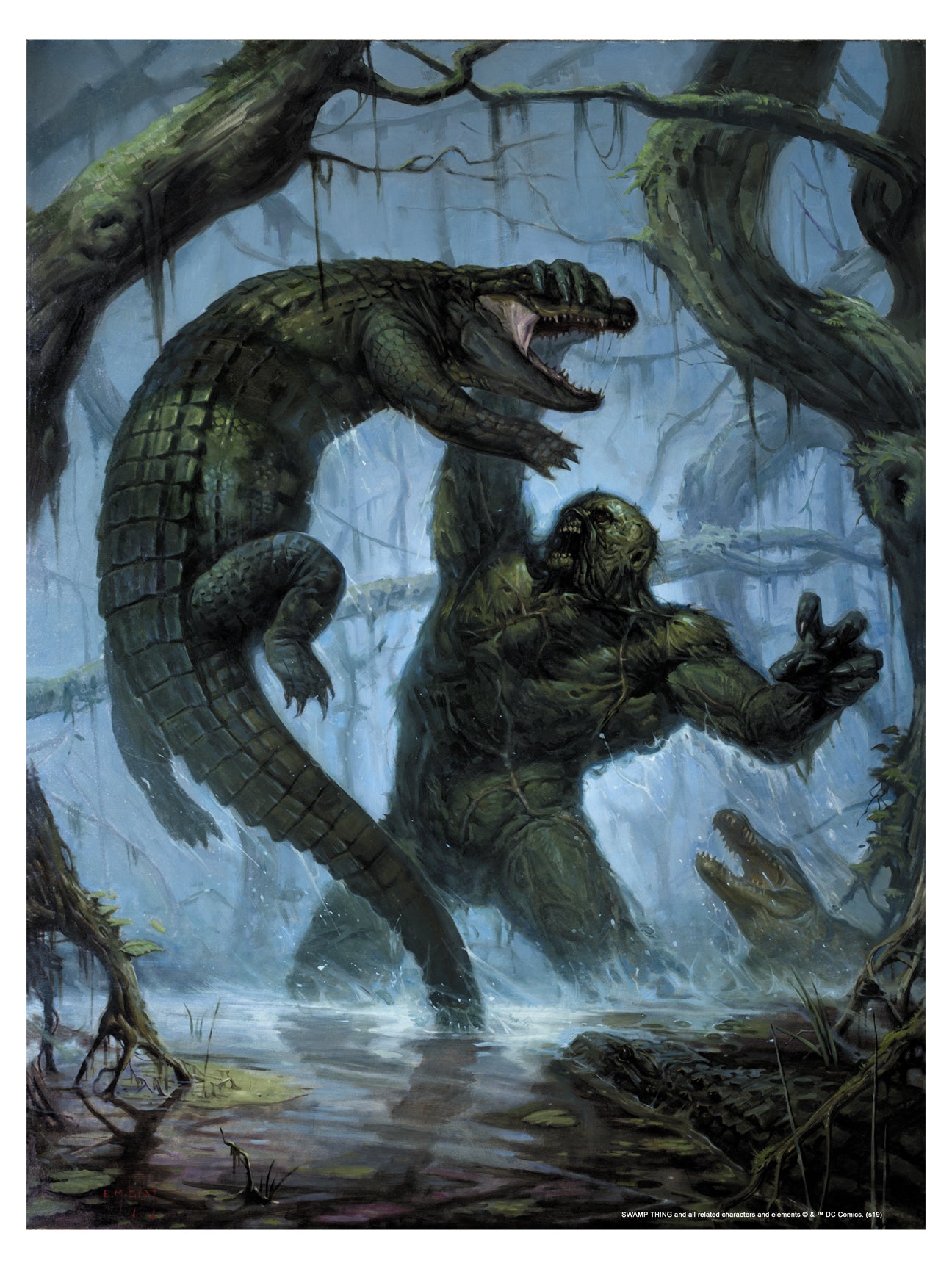 E.M. Gist "Swamp Thing" Art Print Edition - Bottleneck Art ...