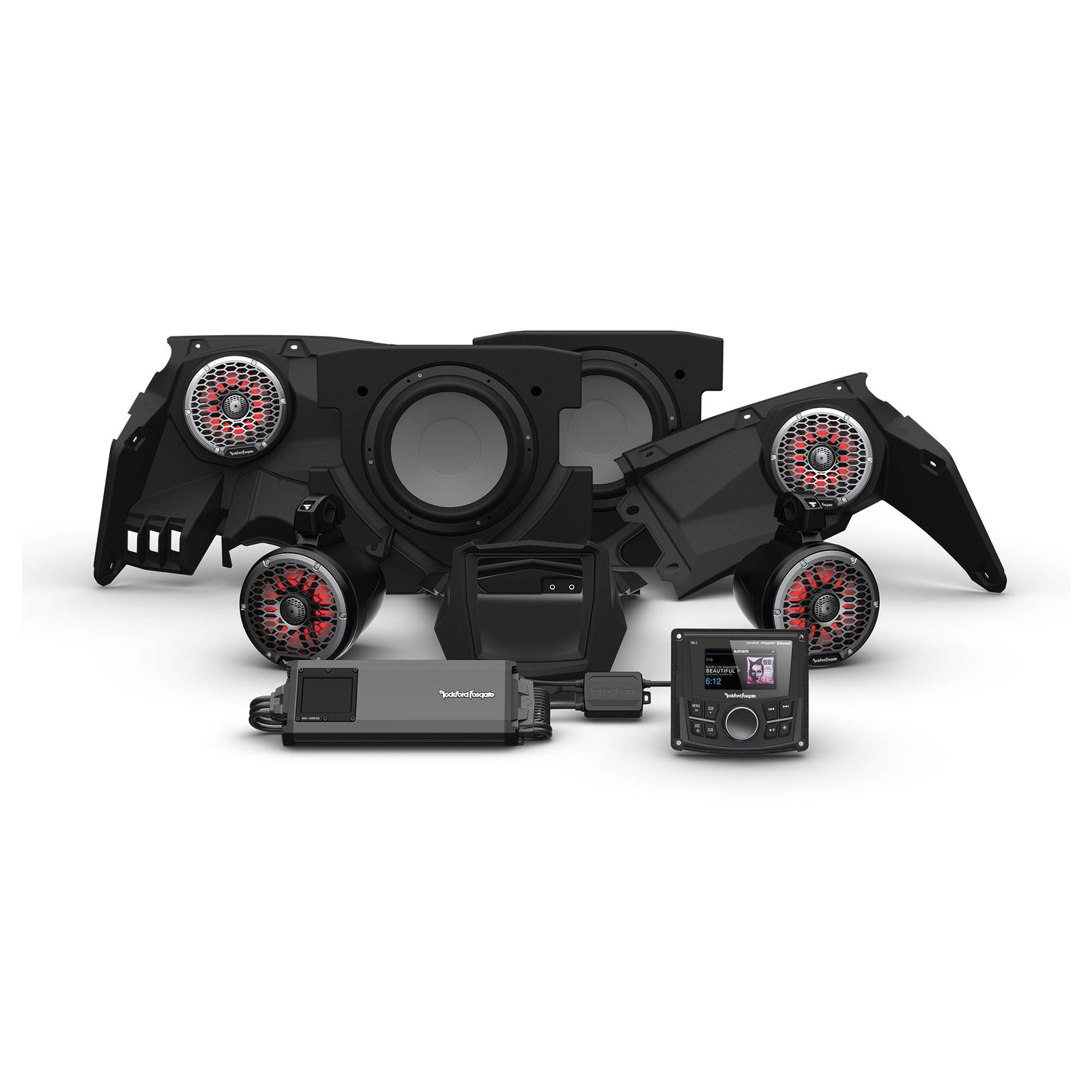 Stage-6 Audio System (Gen-3) Can-Am X3 2017+ - Black Market UTV