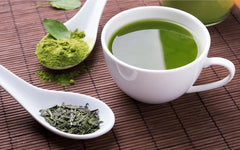 GREEN TEA WITH FRESH AND DRIED LEAVES