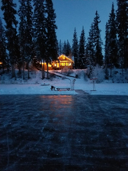 Worlds Best Pond Hockey Rink!