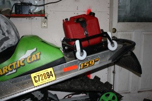 Arctic Cat snowmobile rack and fuel