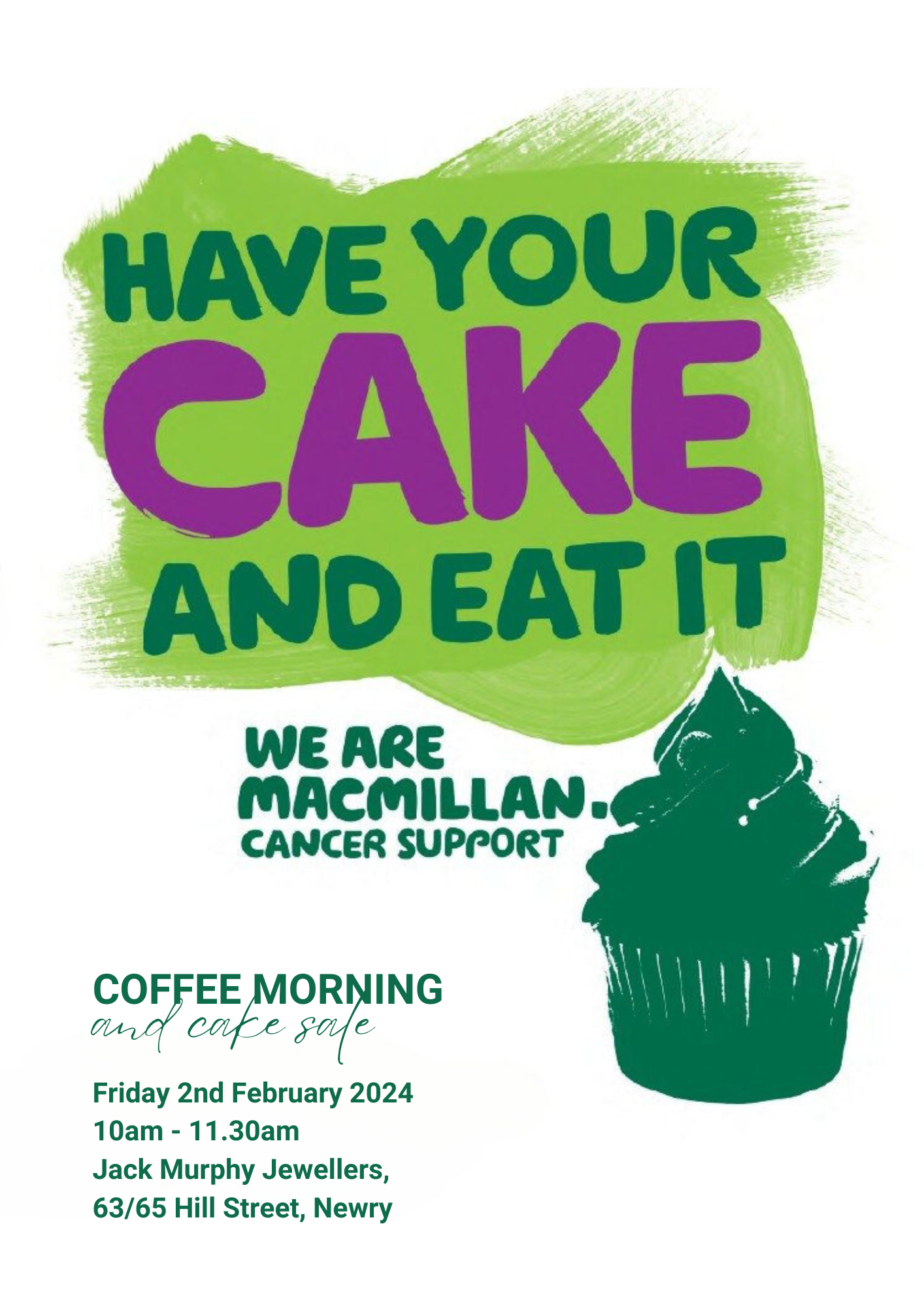 Macmillan Coffee Morning & Cake Sale 2024