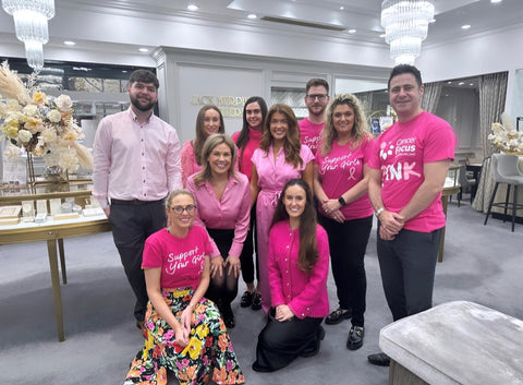 The Jack Murphy Jewellers Team All Wearing Pink