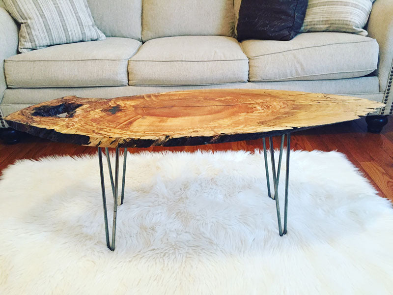 A live edge coffee table an example of live edge furniture