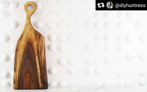 Photo of a handmade charcuterie board from diyhuntress on Instagram