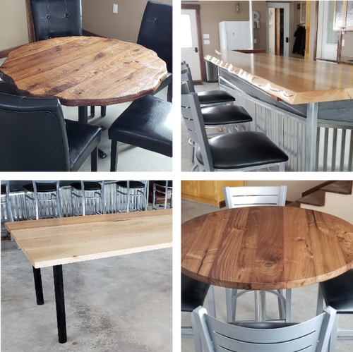 Examples of Custom Wood Table Tops
