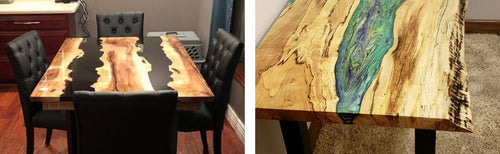 Epoxy River Live Edge Table