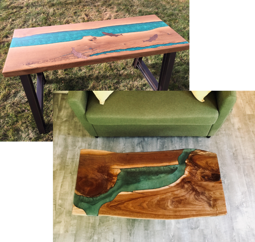 Bar Top Live Edge Epoxy River Bar Top Cedar BEST PRICES River