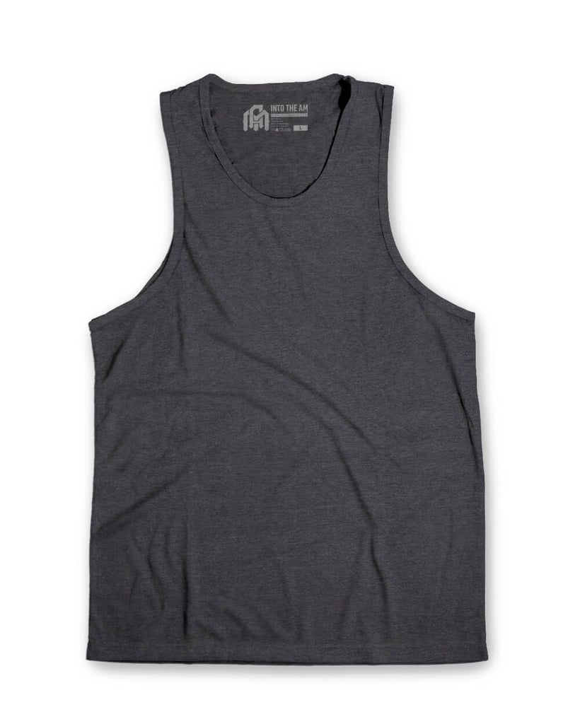 Essential Tank-Charcoal-Front