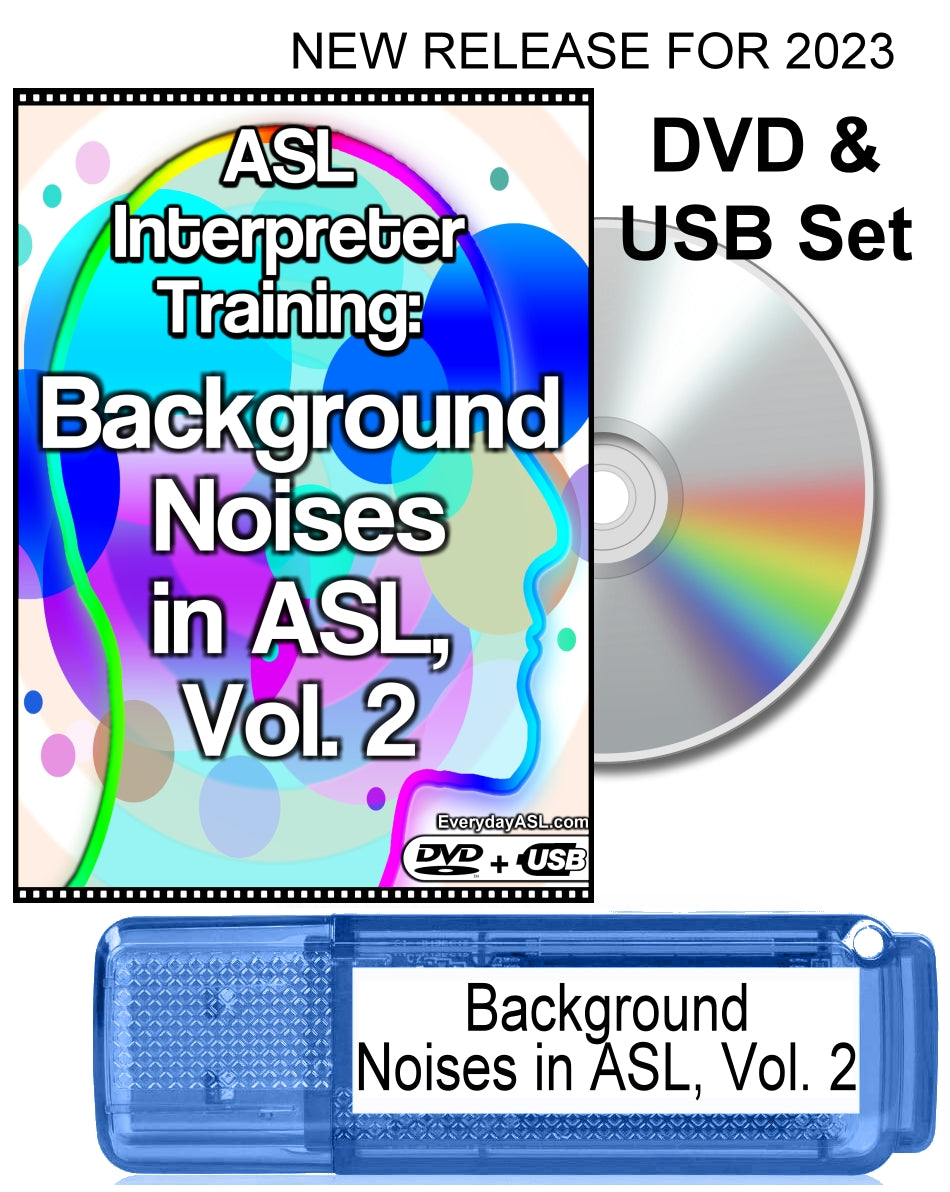 New Asl Interpreter Training Background Noises In Asl Vol 2 Dvd Everyday Asl University 6280