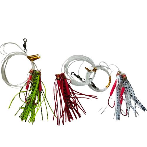 15 X Custom Designed Skirt Flasher Whiting Rigs Hooks In Size 4#/6#